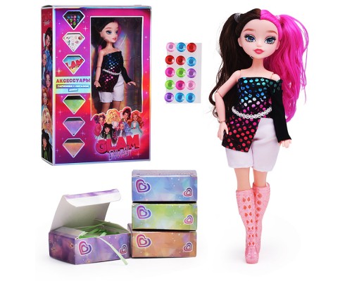 Модная кукла Glam Divas Music Diva Алекс с аксессуарами, 25 см