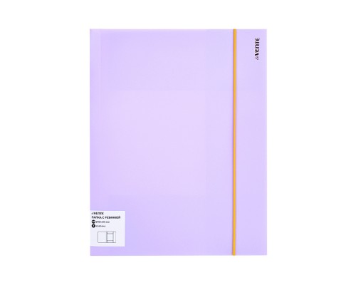 Папка на резинках "Pastel" A4 450 мкм, фактура "песок" вертикальная резинка,