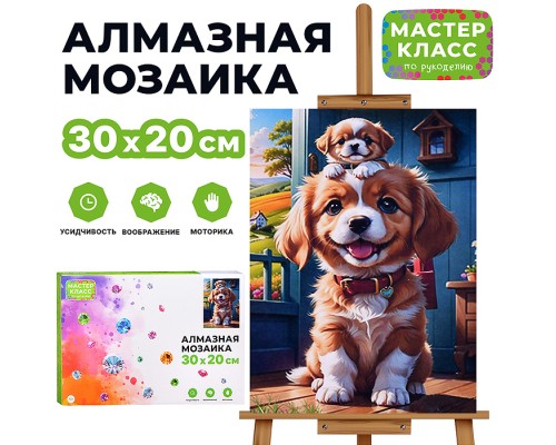 Мозаика алмазная "Семья" 20*30см.