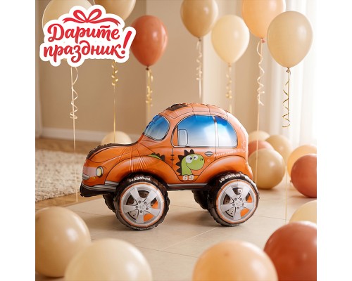 Интерьерное украшение Фигура-шар "Машинка" (цвет красный)