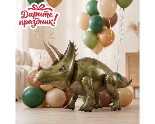 Интерьерное украшение Фигура-шар "Динозавр" (трицератопс)