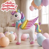 Интерьерное украшение  Фигура-шар "Единорог"