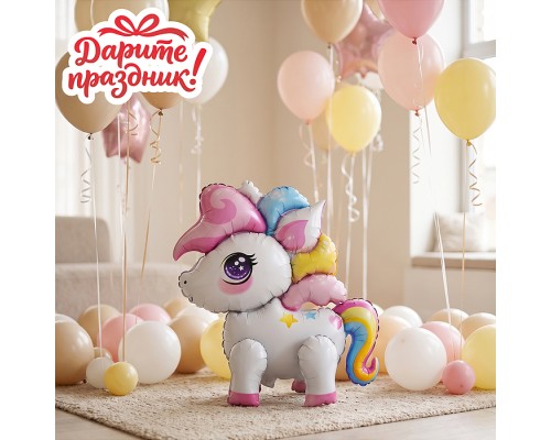 Интерьерное украшение  Фигура-шар "Единорожки"