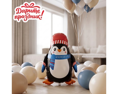 Интерьерное украшение  Фигура-шар "Пингвиненок"
