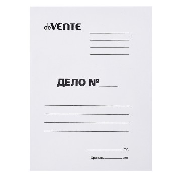 Папка "Дело" A4 картонная мелованная белая (280 г/м&sup2;)