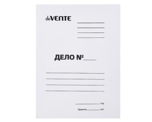 Папка "Дело" A4 картонная мелованная белая (280 г/м&sup2;)