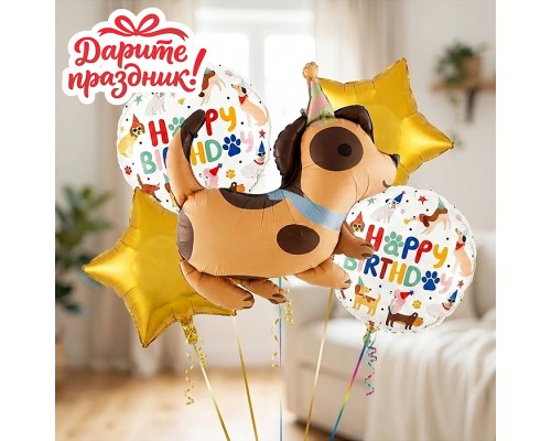 Интерьерное украшение Набор шаров "Здвездный День Рождения"
