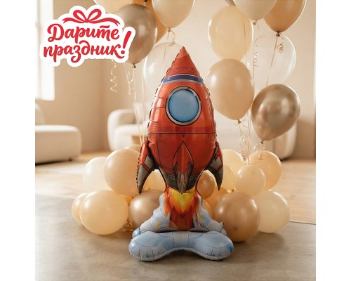 Интерьерное украшение Фигура-шар "Ракета"