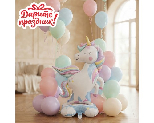 Интерьерное украшение Фигура-шар "Единорожек"