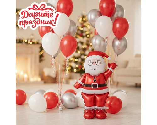 Интерьерное украшение Фигура-шар "Санта"
