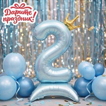 Интерьерное украшение Фигура-шар "Цифра 2"