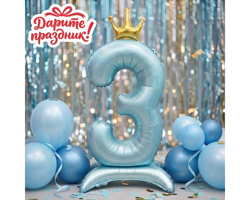 Интерьерное украшение Фигура-шар "Цифра 3"