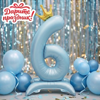 Интерьерное украшение Фигура-шар "Цифра 6"