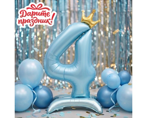 Интерьерное украшение Фигура-шар "Цифра 4"