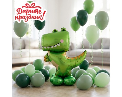 Интерьерное украшение "Фигура-Шар. Дракончик" цвет зеленый