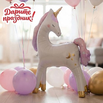Интерьерное украшение "Фигура-Шар. Единорог"