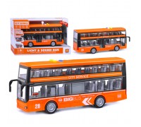 Автобус "Двухэтажный"1:16 (свет, звук)  в коробке
