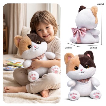 Мягкая игрушка "Кошка трёхцветик" 80 см