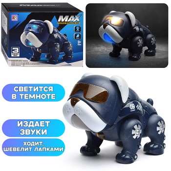 Собака "Мах" на батарейках в коробке