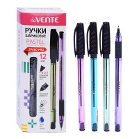 Ручка шариковая "Triolino Pastel" серия Speed Pro, d=0,7 мм, ультра гладкое письмо, чернила на масляной основе, игольчатый пишущий узел, полупрозрачный пастельный трехгранный корпус с каучуковым держателем, сменный стержень, индивидуальная марки