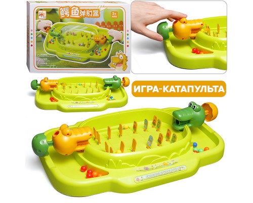 Настольная игра-катапульта "Крокодильчик" в коробке