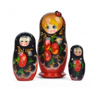 Матрешка 3 в 1 расписная