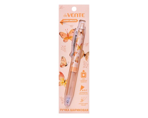 Ручка шариковая автоматическая "Aroma Perfume" d=0,7 мм, ультра гладкое письмо, пластиковый корпус с клипом и ароматизированным каучуковым держателем с нотками цветов и пряностей, цвет чернил синий, в блистерной упаковке