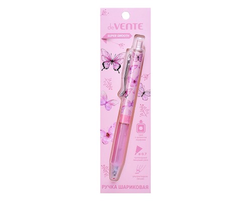 Ручка шариковая автоматическая "Aroma Perfume" d=0,7 мм, ультра гладкое письмо, пластиковый корпус с клипом и ароматизированным каучуковым держателем с фруктово-цветочными нотками, цвет чернил синий, в блистерной упаковке