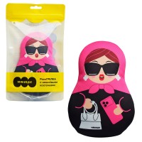 Игрушка с вишнёвыми косточками "Модная Матрёшка"