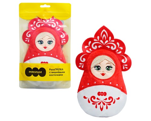 Игрушка с вишнёвыми косточками "Русская Матрёшка"