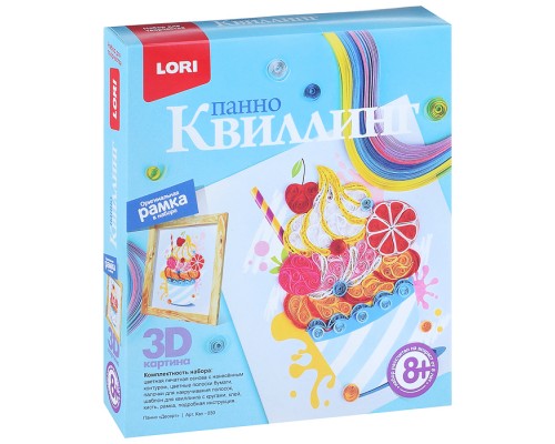 Квиллинг. Панно "Десерт"