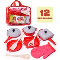Набор посуды "Машенька", 12 предметов, в сумке