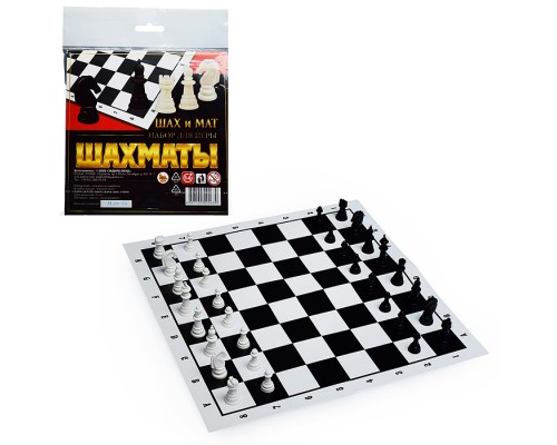 Набор для игры "Шахматы" в европодвесе, материал пластмасса