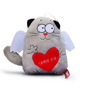 Подарочная игрушка "Кот с сердцем"