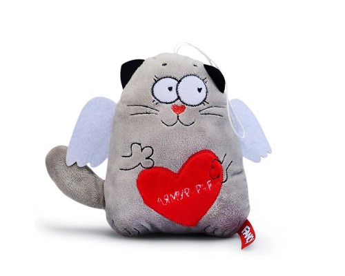 Подарочная игрушка "Кот с сердцем"