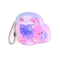 Записная книжка "Ghost Meow" A8 50л. (50 ммx50 мм) белая бумага 80 г/м&sup2; с цветным дизайном, мягкая объемная обложка из искусственной кожи, цветная печать, декоративный элемент, в пластиковом пакете