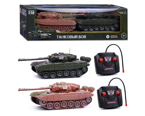 Танковый бой BT0018 "Военная стратегия" р/у, 27 MHz ( без световых эффектов) в коробке