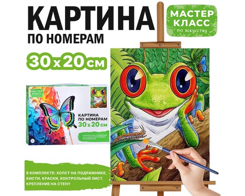 Картина по номерам "Квакушка" 30*20 см.