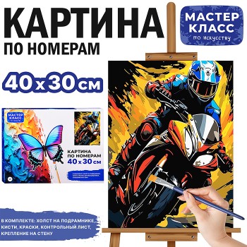 Картина по номерам "Мото" 40*30 см.