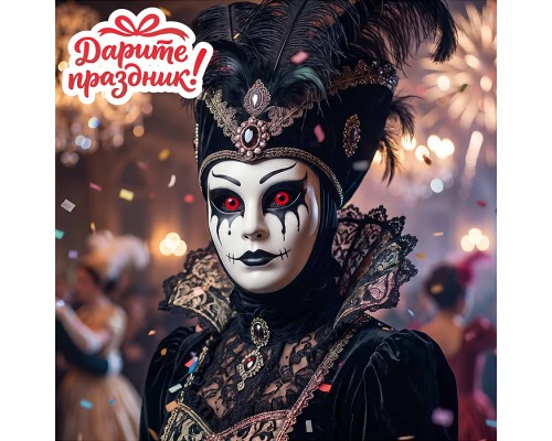 Карнавальная маска "Зловещий клоун"