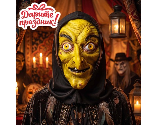 Карнавальная маска "Баба Яга"