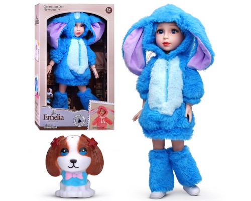 Кукла "Нина" в костюме зайца, в коробке в коробке