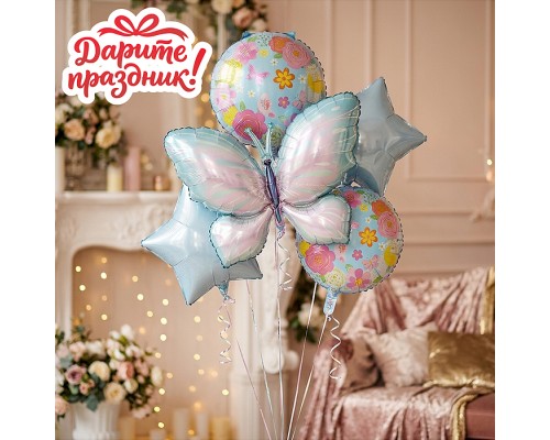 Интерьерное украшение Набор шаров "Бабочка"