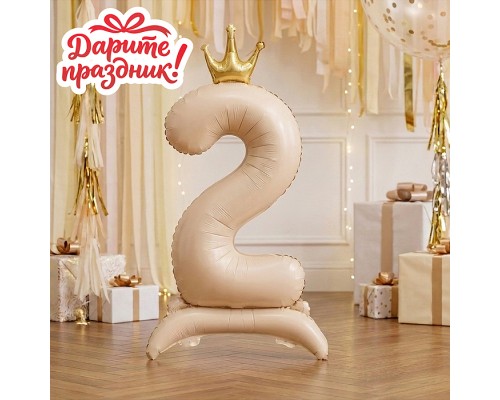 Интерьерное украшение Фигура-шар "Цифра 2"