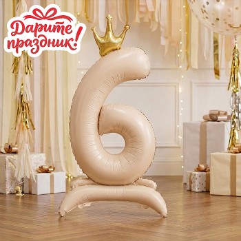 Интерьерное украшение Фигура-шар "Цифра 6"
