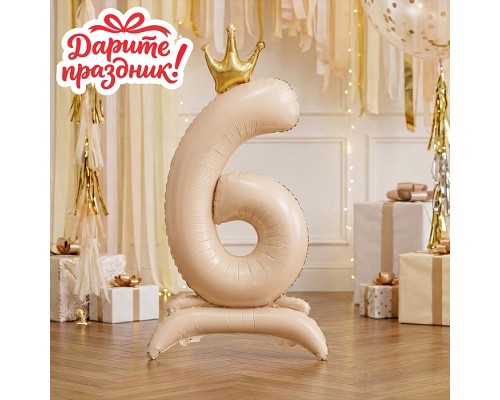 Интерьерное украшение Фигура-шар "Цифра 6"