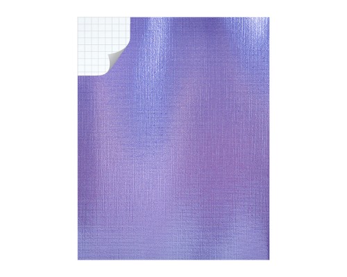 Тетрадь 48л клетка А5ф бумвинил METALLIC Фиолетовая, на скобе