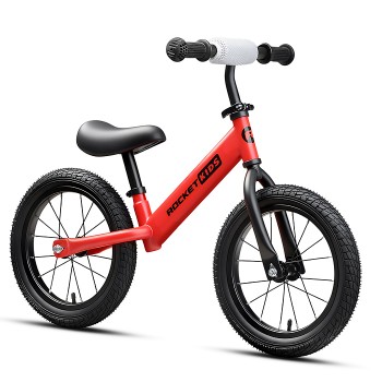Беговел 14" Rocket R0045NEW-RD, колеса EVA, цвет красный