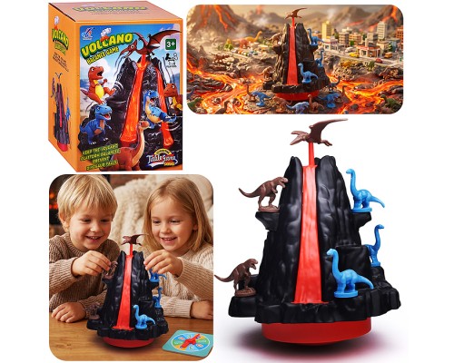Игра настольная Баланс "Динозавры и вулкан" в коробке