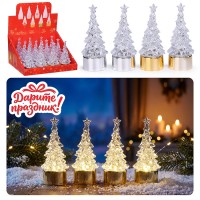 Новогоднее украшение "Ёлочка фонарик" 3,7*10,3 см.